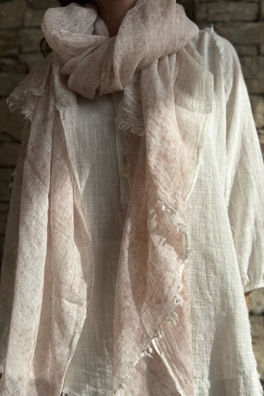 Speckled Rustic Scarf Blush